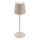 Briloner 7508011 - Lámpara de mesa de exterior LED regulable y recargable 2en1 LED/2,5W/5V IP44 beige