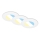 Briloner 7598036 - SET 3x Lámpara empotrable de baño LED LED/4,9W/230V IP44 2700/4000/6500K blanco