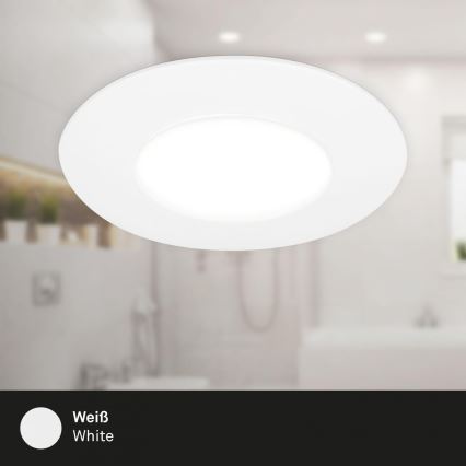 Briloner 7598036 - SET 3x Lámpara empotrable de baño LED LED/4,9W/230V IP44 2700/4000/6500K blanco