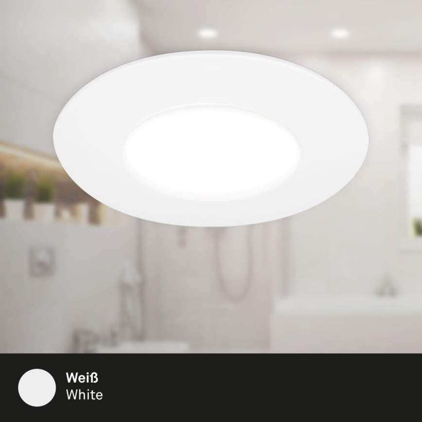 Briloner 7598036 - SET 3x Lámpara empotrable de baño LED LED/4,9W/230V IP44 2700/4000/6500K blanco