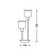 Briloner 7810-022 - Lámpara de mesa TAUPE 2xE14/5,5W/230V