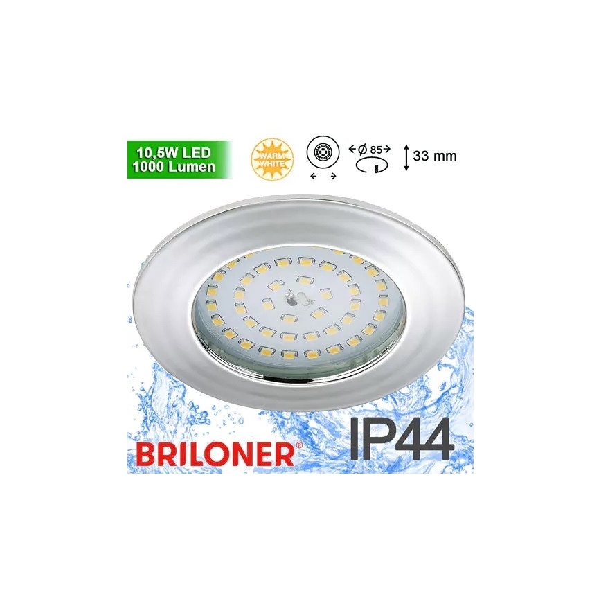 Briloner 8310-018 - Lámpara empotrable de baño LED LED/10,5W/230V IP44