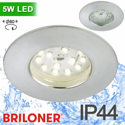 Briloner 8311-019 - Lámpara empotrable de baño LED LED/5W/230V IP44