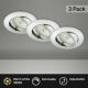 Briloner 8317-039-SET 3x Lámpara empotrable de baño LED regulable LED/5,5W/230V IP23