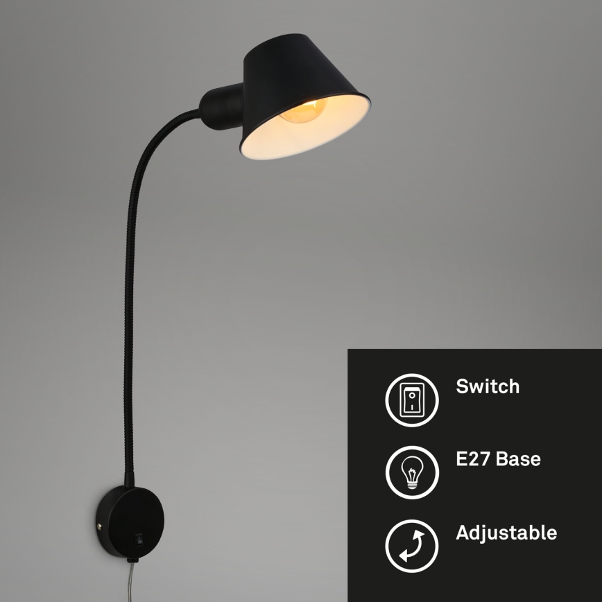 Briloner - Aplique BRELLO 1xE27/10W/230V