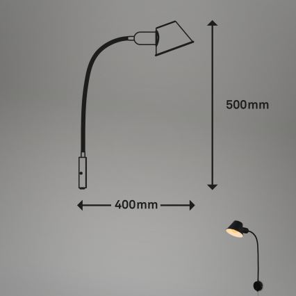 Briloner - Aplique BRELLO 1xE27/10W/230V