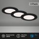Briloner - JUEGO 3x LED Lámpara de techo para cuarto de baño LED/4,9W/230V IP44