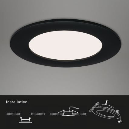 Briloner - JUEGO 3x LED Lámpara de techo para cuarto de baño LED/4,9W/230V IP44