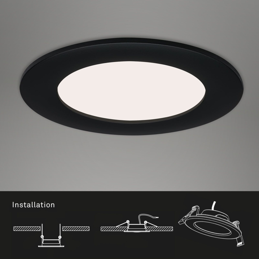 Briloner - JUEGO 3x LED Lámpara de techo para cuarto de baño LED/4,9W/230V IP44