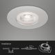 Briloner- JUEGO 3x LED Lámpara de techo para cuarto de baño LED/4,9W/230V IP44 plata