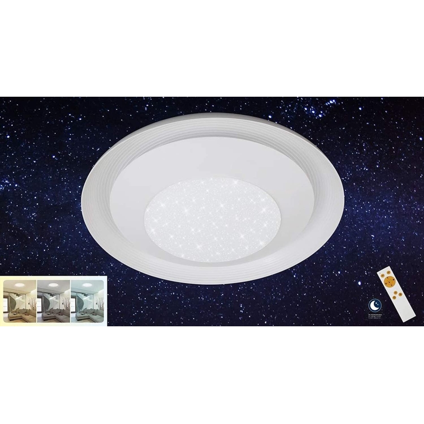 Briloner 3366-116 - LED Plafón regulable LED/24W/230V 3000K-65000K + mando a distancia