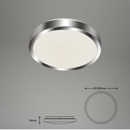 Briloner - Plafón LED de baño SPLASH LED/15W/230V IP44