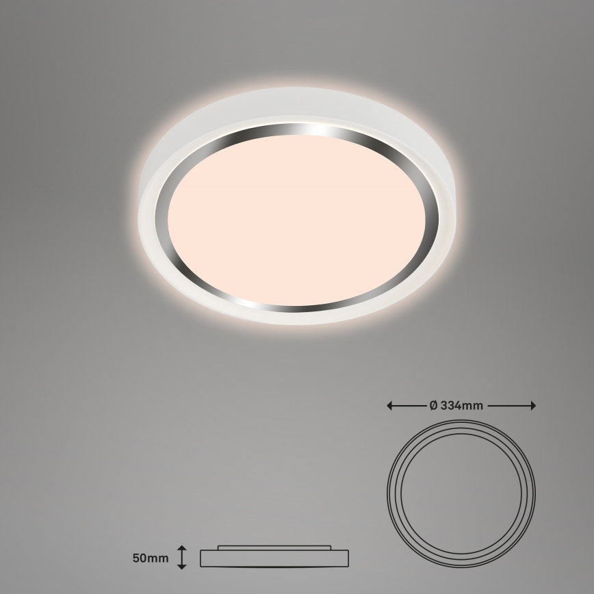 Briloner - Plafón LED KAHIKO LED/15W/230V blanco+