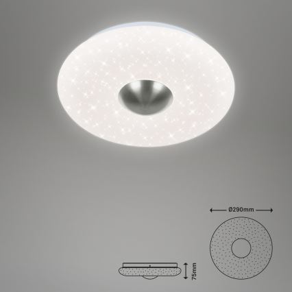 Briloner - Plafón LED NALU LED/12W/230V