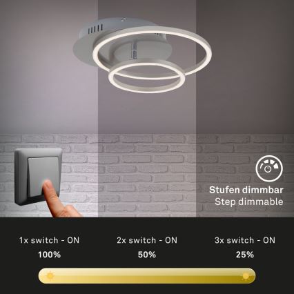 Briloner - Plafón LED regulable FRAMES LED/24,5W/230V