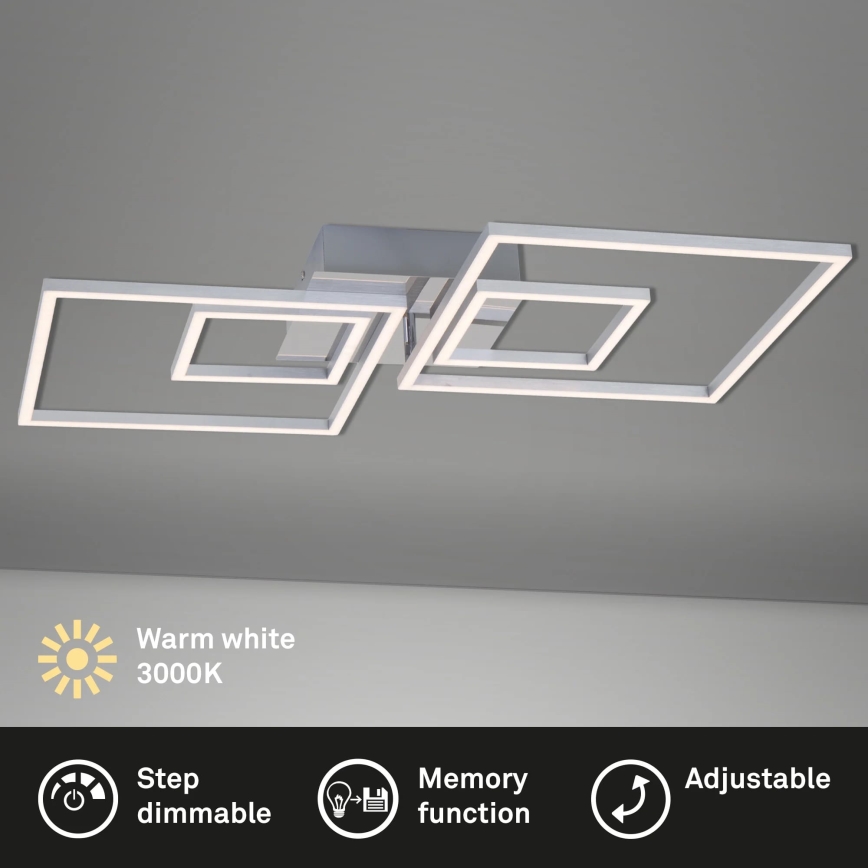 Briloner - Plafón LED regulable FRAMES LED/40W/230V