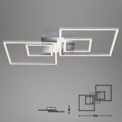 Briloner - Plafón LED regulable FRAMES LED/40W/230V