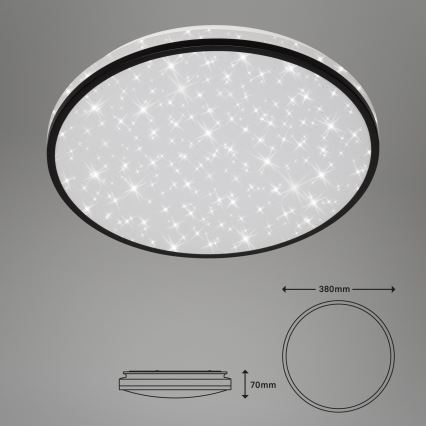 Briloner - Plafón LED STARRY SKY LED/24W/230V