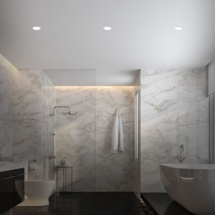 Briloner - SET 3x RGBW Lámpara empotrable de baño LED regulable LED/4,8W/230V 3000-6500K IP65 + control remoto