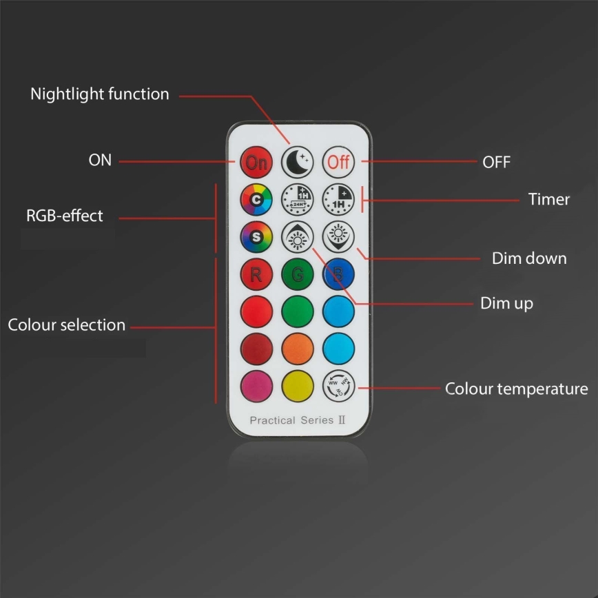 Briloner - SET 3x LED RGBW Lámpara empotrable regulable para el baño LED/4,8W/230V 3000-6500K IP65 + control remoto