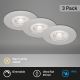 Briloner - SET 3x Lámpara de baño LED regulable LED/4,9W/230V IP44