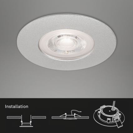 Briloner - SET 3x Lámpara de baño LED regulable LED/4,9W/230V IP44