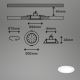 Briloner - SET 3x Lámpara empotrable de baño LED regulable LED/4,8W/230V 3000-6500K IP44 + control remoto