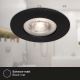 Briloner - SET 3x Lámpara empotrada LED para baños LED/4,9W/230V IP44 negro