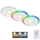 Briloner - SET 3x LED RGBW Lámpara empotrable regulable para el baño LED/5W/230V 3000-6500K IP44 + control remoto