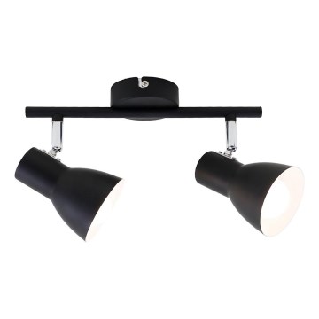 Briloner 10698891 - Foco 2xE14/25W/230V negro