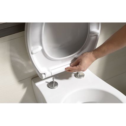 Bruckner - Asiento de inodoro SoftClose FULDA SLIM blanco