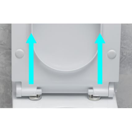 Bruckner - Asiento de inodoro SoftClose FULDA SLIM blanco