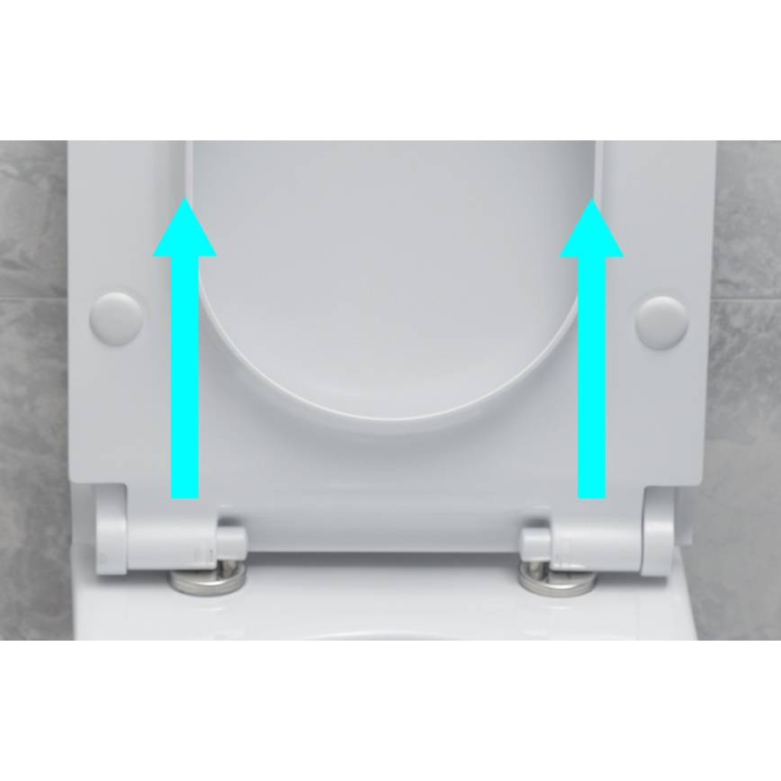 Bruckner - Asiento de inodoro SoftClose FULDA SLIM blanco