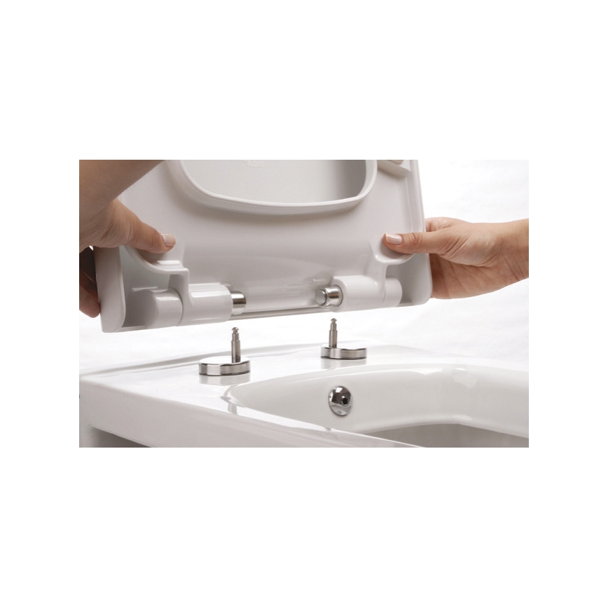 Bruckner - Asiento de inodoro SoftClose FULDA SLIM blanco