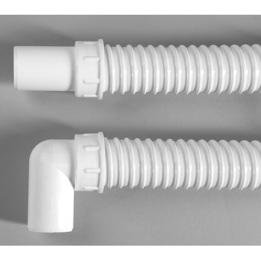 Bruckner - Codo de conexión flexible para tubo 80 cm blanco