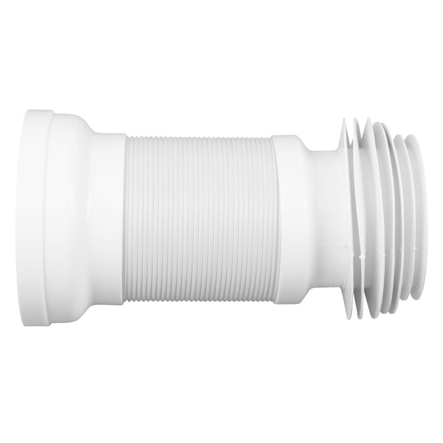 Bruckner - Conector flexible para desagüe de inodoro 27,5-55 cm blanco