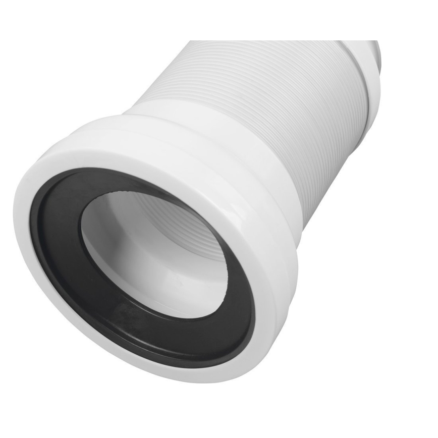 Bruckner - Conector flexible para desagüe de inodoro 27,5-55 cm blanco