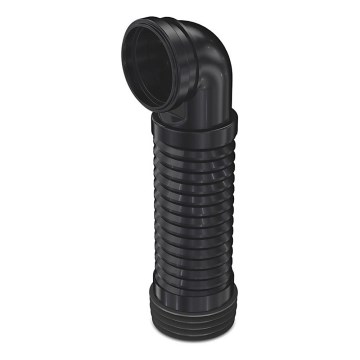 Bruckner - Conector flexible para inodoro suspendido 90° 20,5-37 cm negro