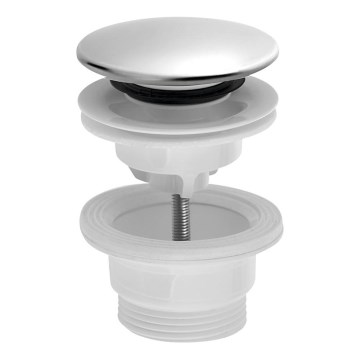 Bruckner - Desagüe de lavabo CLICK-CLACK diá. 6,3 cm acero inoxidable