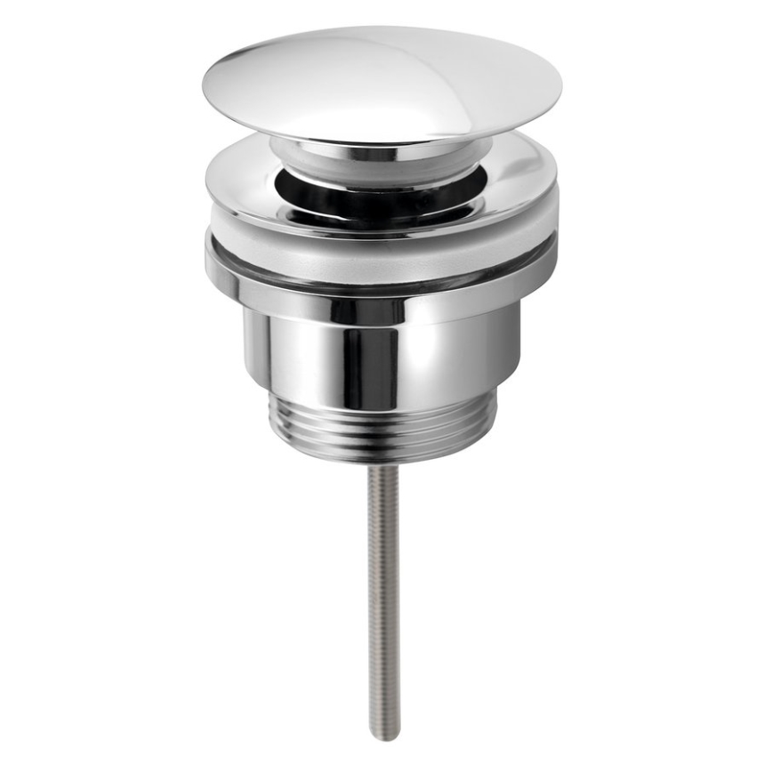 Bruckner - Desagüe para lavabo sin rebosadero CLICK-CLACK diá. 6,4 cm cromo brillante