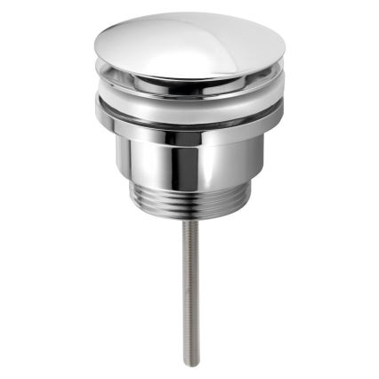 Bruckner - Desagüe para lavabo sin rebosadero CLICK-CLACK diá. 6,4 cm cromo brillante