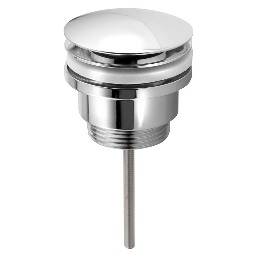 Bruckner - Desagüe para lavabo sin rebosadero CLICK-CLACK diá. 6,4 cm cromo brillante