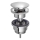 Bruckner - Desagüe para lavabo sin rebosadero CLICK-CLACK diá. 6,4 cm cromo brillante