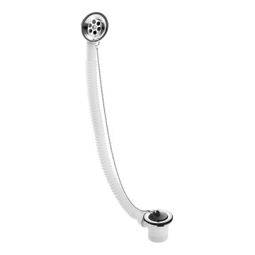 Bruckner - Juego de baño con tapón con cadena acero inoxidable