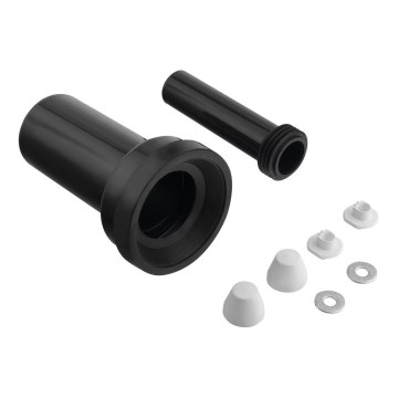 Bruckner - Kit de conexión para inodoro suspendido 25 cm negro