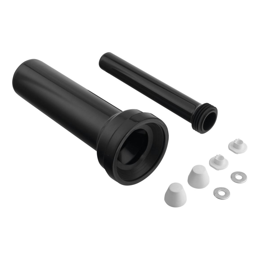 Bruckner - Kit de conexión para inodoro suspendido 35 cm negro