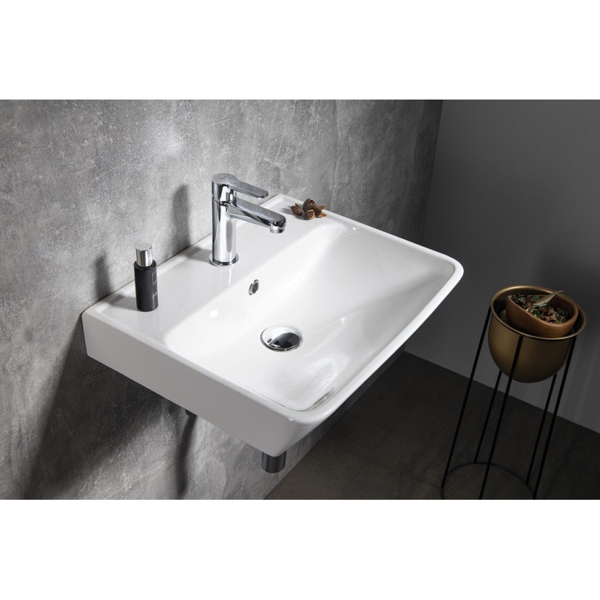 Bruckner - Lavabo empotrado NEON 50x41,5 cm cerámica/blanco