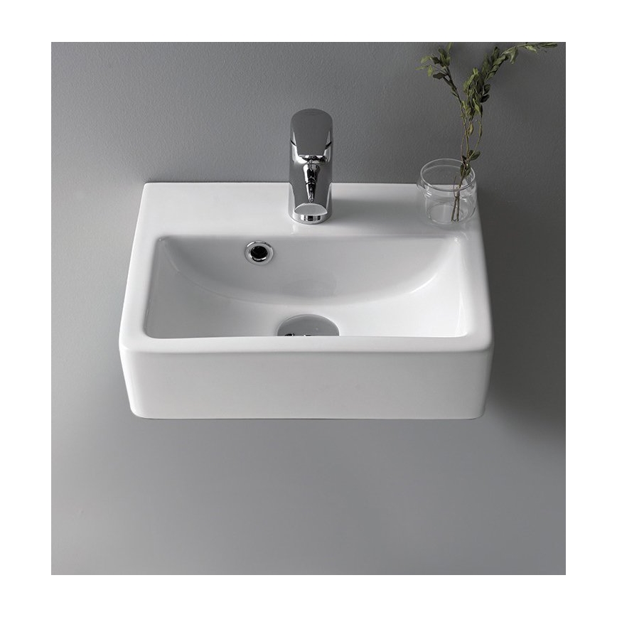 Bruckner - Lavabo NOAM 37,5x28 cm cerámica/blanco