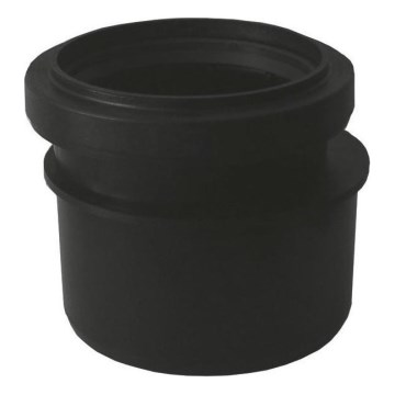 Bruckner - Reductor de conexión de bajo perfil diá. 11 cm negro