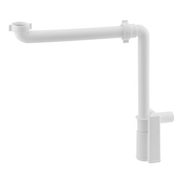 Bruckner - Sifón de lavabo para muebles MURALES blanco
